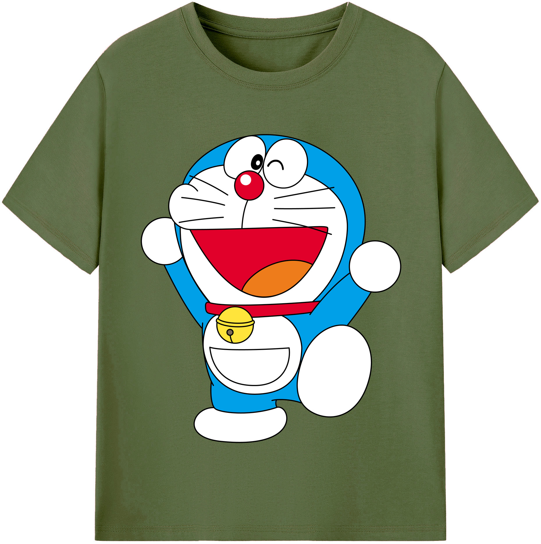 （画像用） ドラえもん Doraemon 綿100％半袖Tシャツ（フロントプリント）